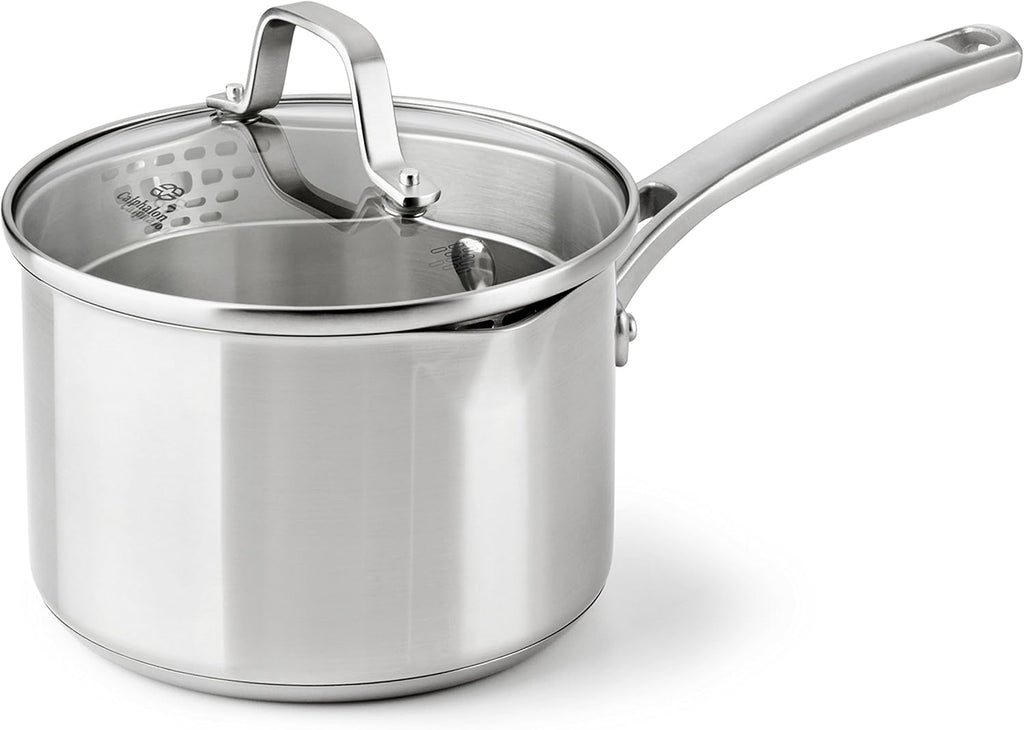 Calphalon Classic Stainless Steel Cookware, Sauce Pan, 2 1/2-quart