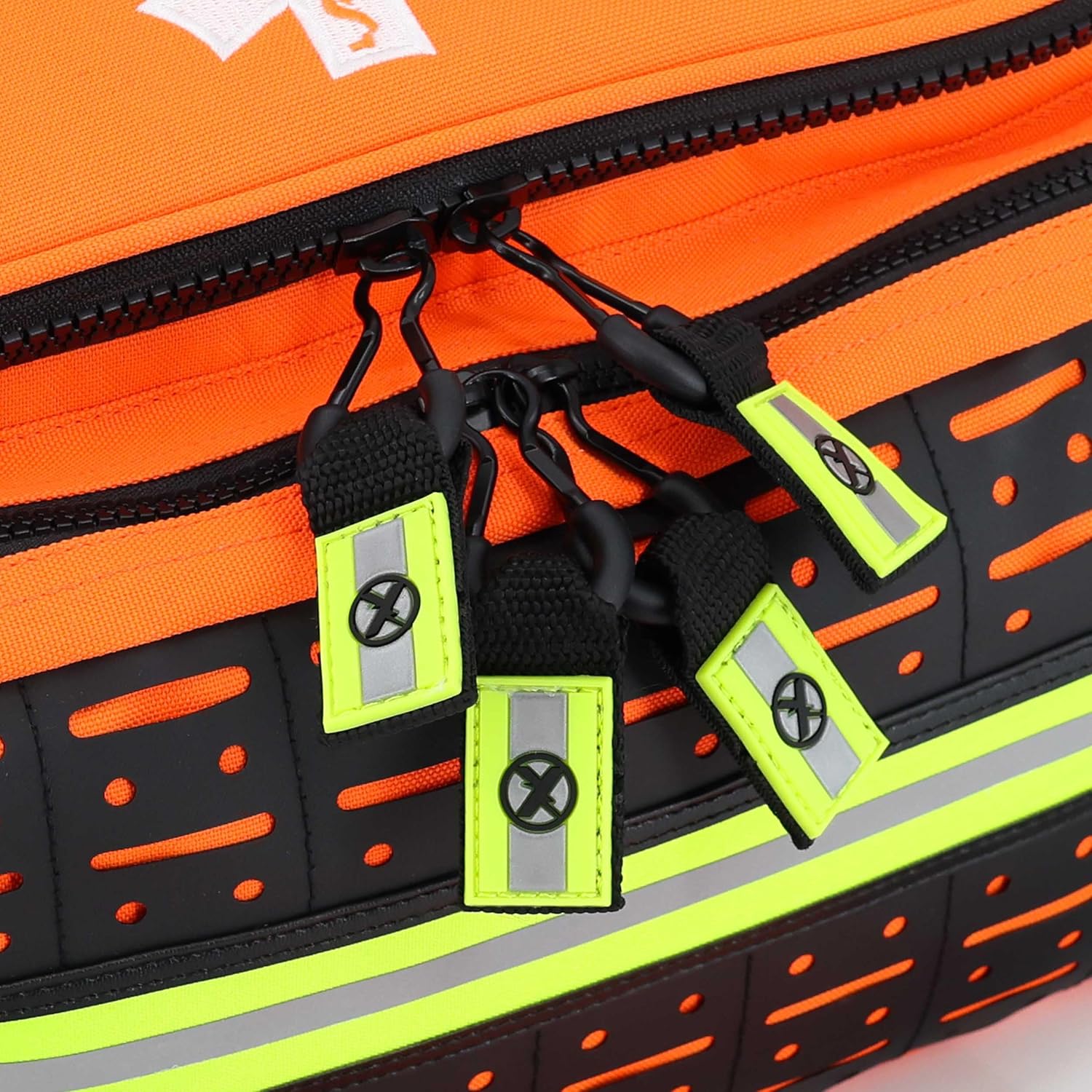 Lightning X Products Lightning X Mid-Sized First Responder EMT Bag | LXMB25 Fully Stocked Aid Kit w/ 200+ BLS Supplies - Orange