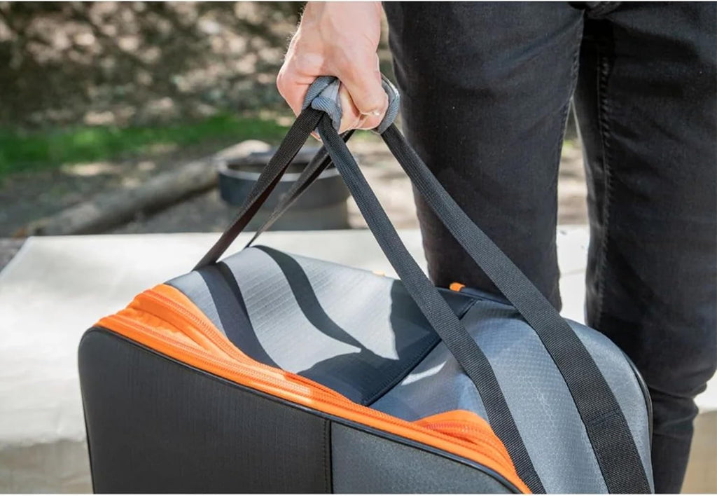 BLACKSTONE 17 Inch Tabletop Griddle Backpack 5244 Carry Bag, 17 Inch Grill Cover Griddle Gloves, and Seasoning