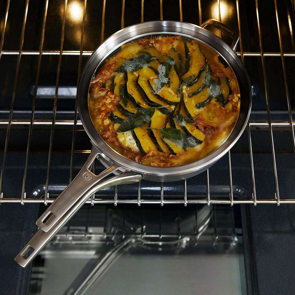 Calphalon Premier Space-Saving Nonstick Cookware Set, 8-Piece, Stackable, Hard-Anodized Aluminum