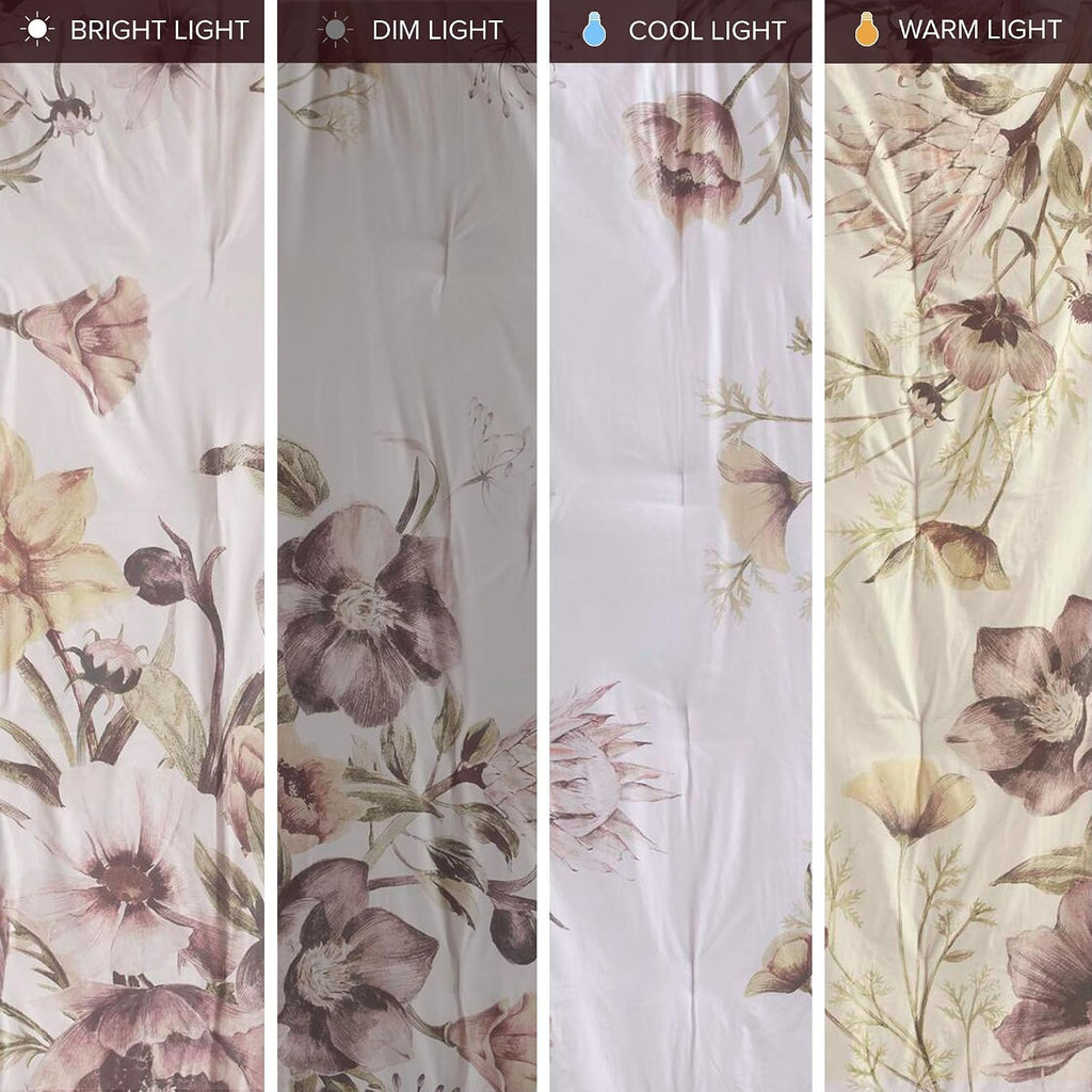Madison Park Floral Queen Comforter Set, Cotton Rich Bedding Set Feminine Design Shabby Chic Queen Size Comforter Sets, All Season Bed Cover with Shams, Bed Skirt, Décor Pillow, Blush 8 Piece