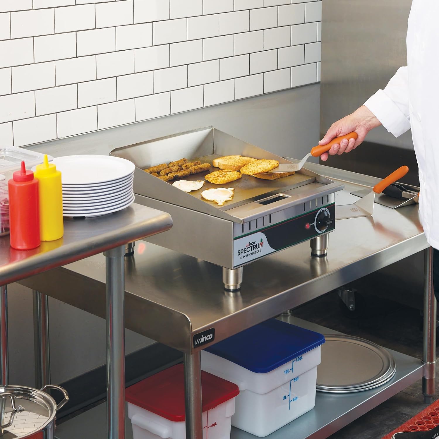 Winco Commercial-Grade Electric Griddle, 16'