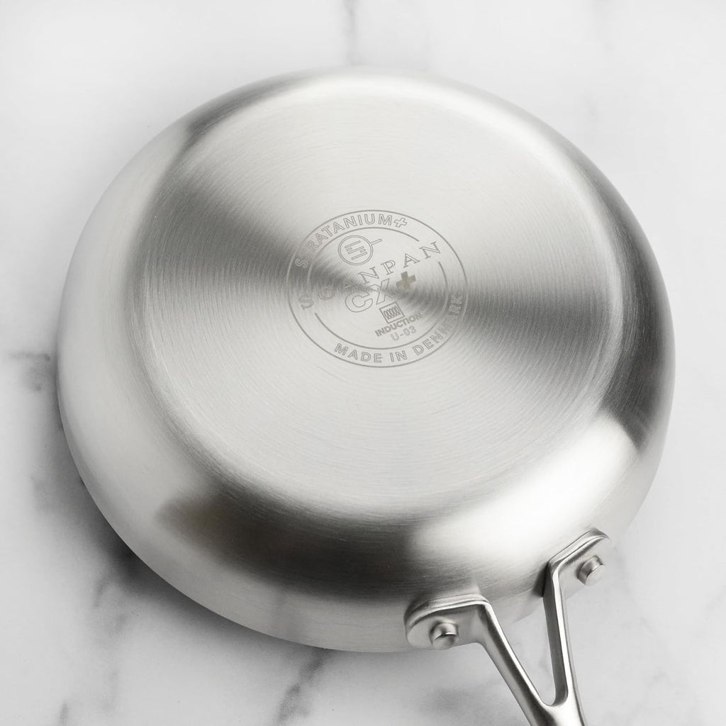 Scanpan CX+ 8 & 10.25' Fry Pan Skillet Set - Stratanium Plus Nonstick - 5-ply Stainless Steel