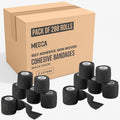 Self-Adherent Cohesive Bandage - Black Medical Wrap - (288 Rolls Bulk) - 2' Wide x 5 Yards Sports Tape for Medical Use, Sports, First Aid and Helps Protect Skin