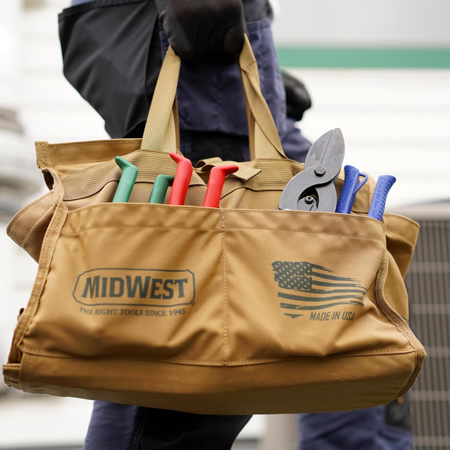 MIDWEST Building Preferred Tool Kit - 5 Piece Set Includes Aviation Snips & More, Made in the USA - MWT-BULDKIT01