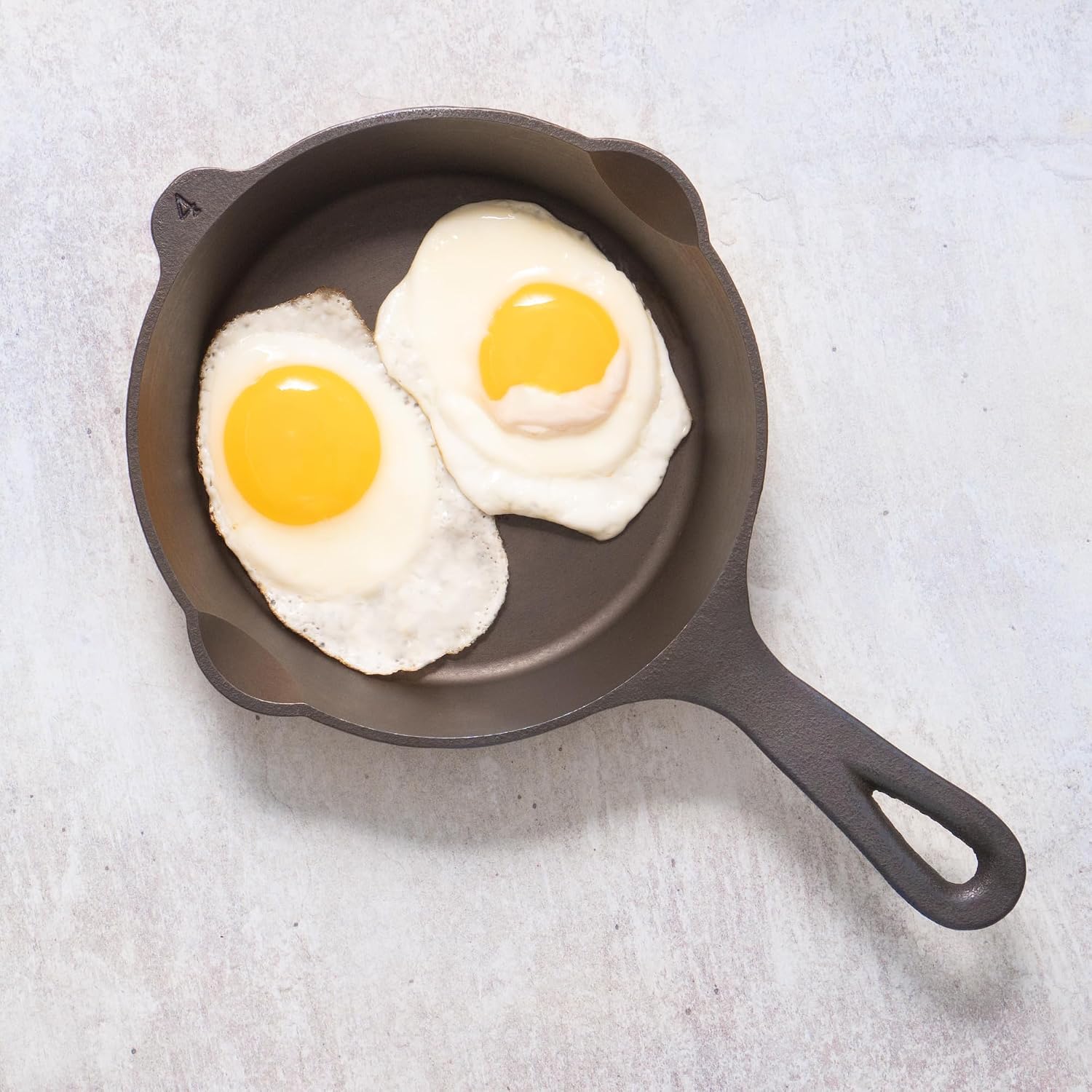 Lancaster Cast Iron No. 4 Skillet - 7' skillet for eggs, desserts, sides, and more - Made in the USA