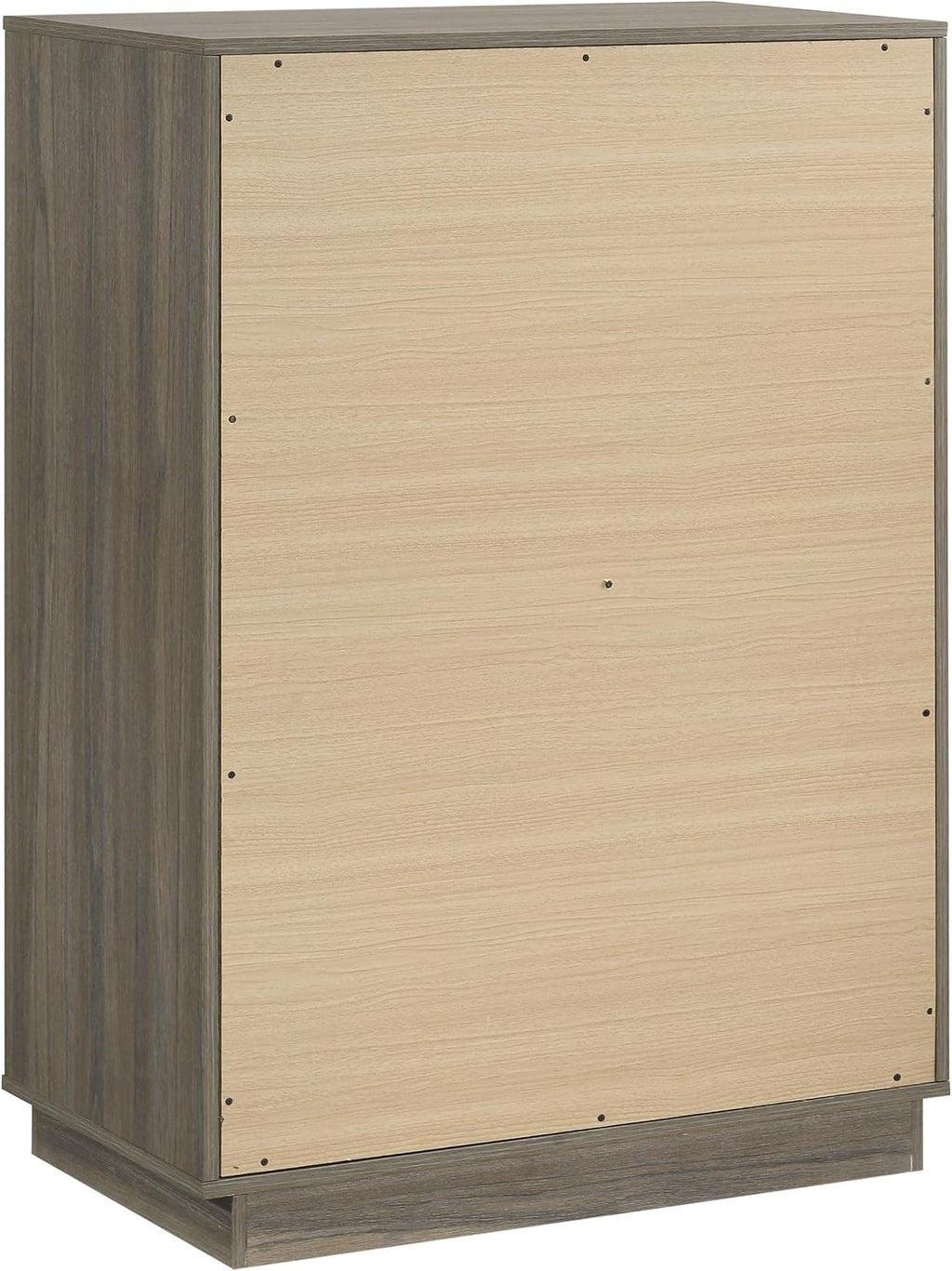 Coaster Home Furnishings Fenwick Contemporary 5-Piece Bedroom Set Eastern King Size Bookcase Bed Frame 48-inch Headboard Grey Oak/Almond 224981KE-S5