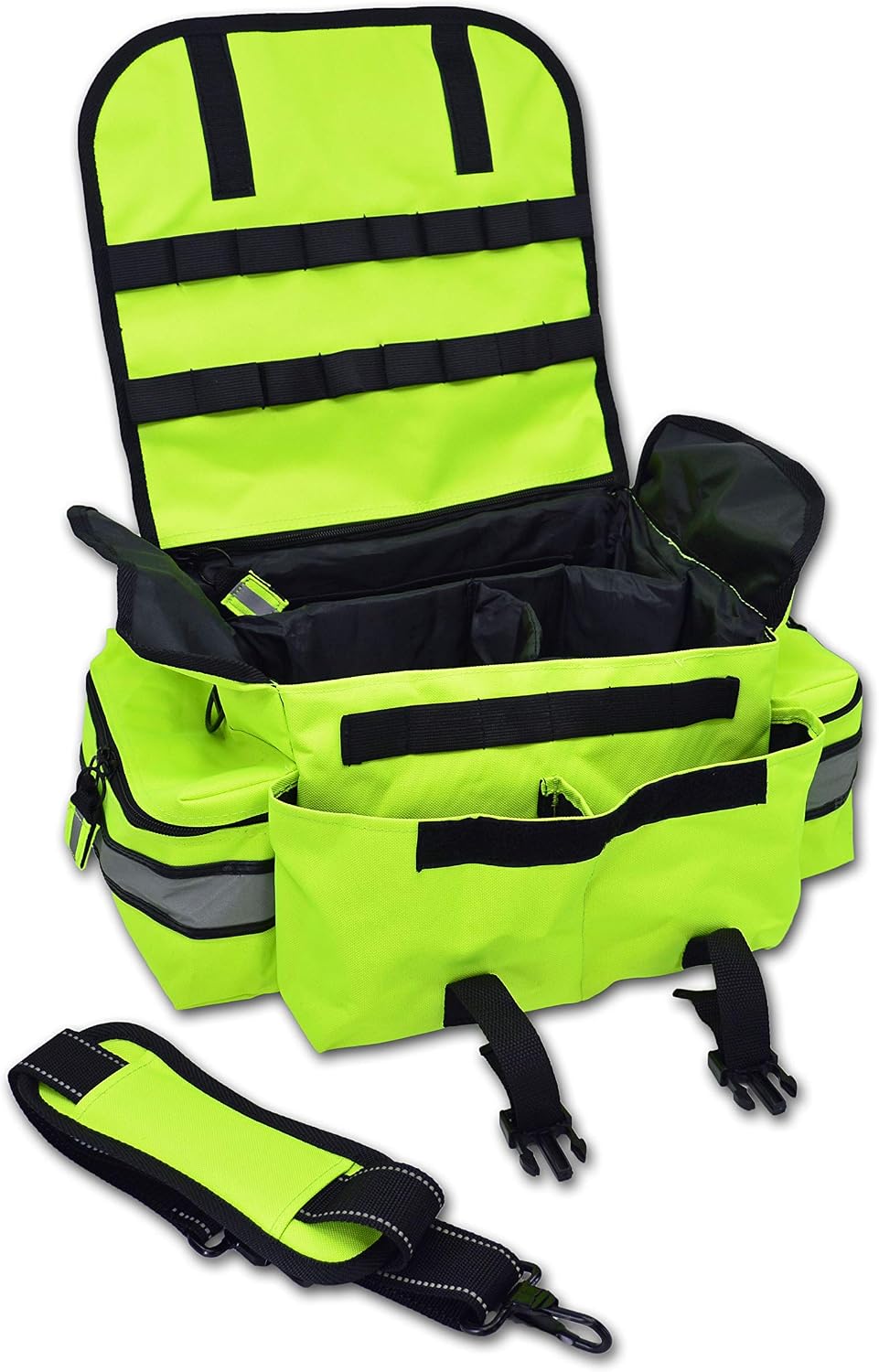 Lightning X Small First Responder EMT EMS Trauma Bag Stocked First Aid Fill Kit B (Fluorescent Yellow)