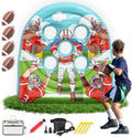 6FT Giant Inflatable Football Target Toss Game - Fun Indoor & Outdoor Yard Games for Kids & Adults, Football Party Throwing Games, Carnival Games, Camping & Tailgate Lawn Activities