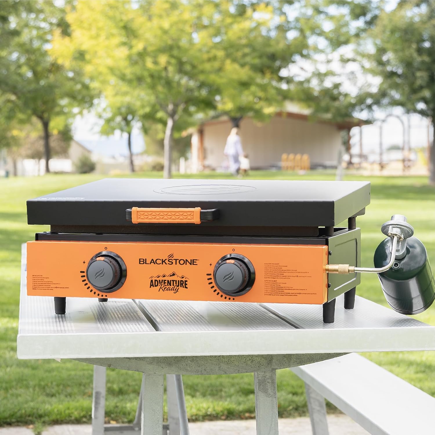 Blackstone 2306 Adventure Ready 22' Griddle with Orange Front Panel