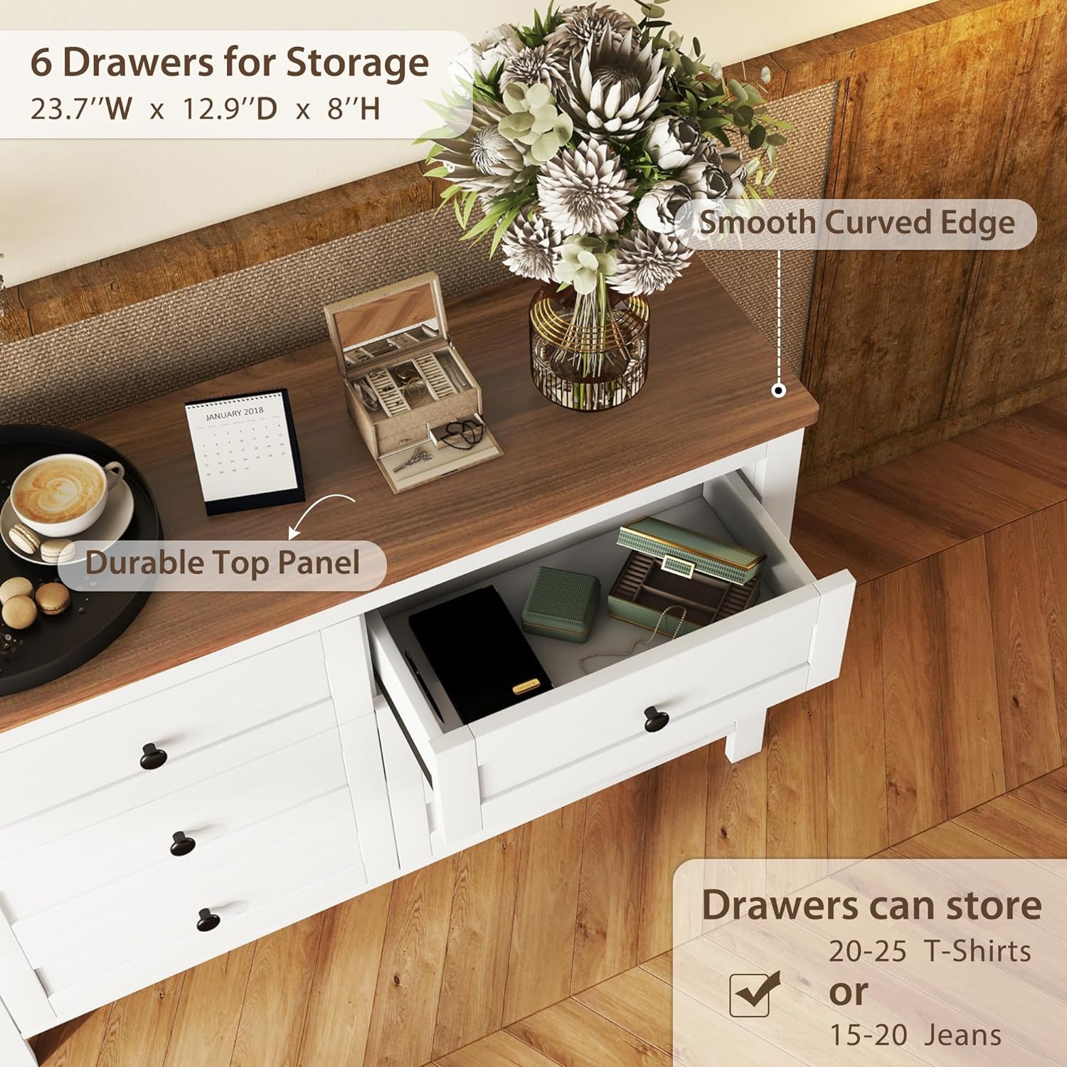 LUMISOL 3-Piece Queen Size Bedroom Set, Wood Platform Bed with Barn Door Storage Headboard & Charging Stations, Nightstand and Dresser, Farmhouse Bedroom Furniture Set, White