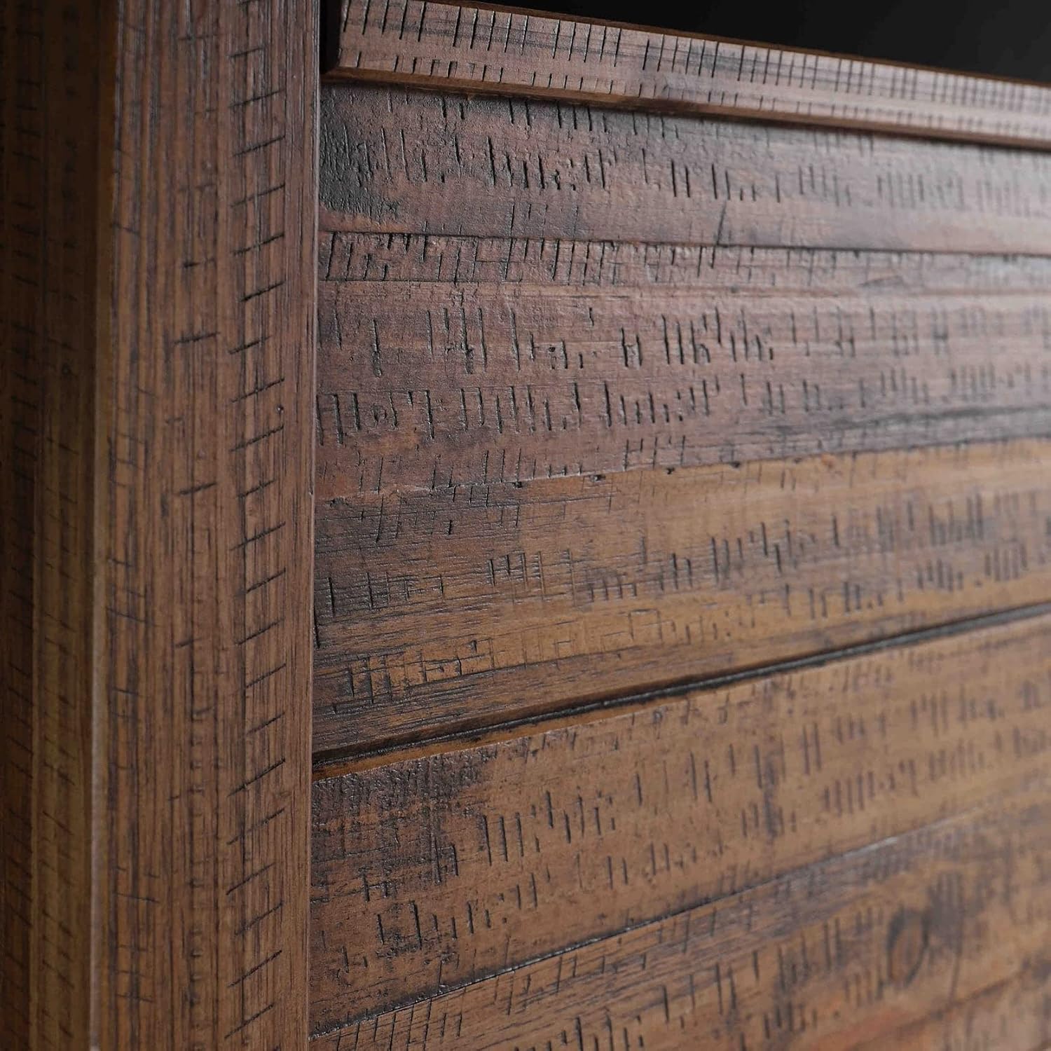 Grain Wood Furniture Montauk Solid Wood Bed, King Size, Rustic Walnut