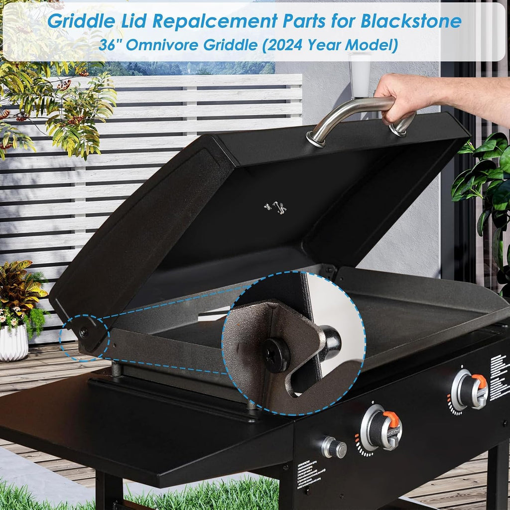 Upgrade Hinged Lid for Blackstone 1517 28 Inch Omnivore Griddle (2024 Model), 5857 Griddle Hood Flat Top Lid for Blackstone 28' 2206 2269 Grill Hood