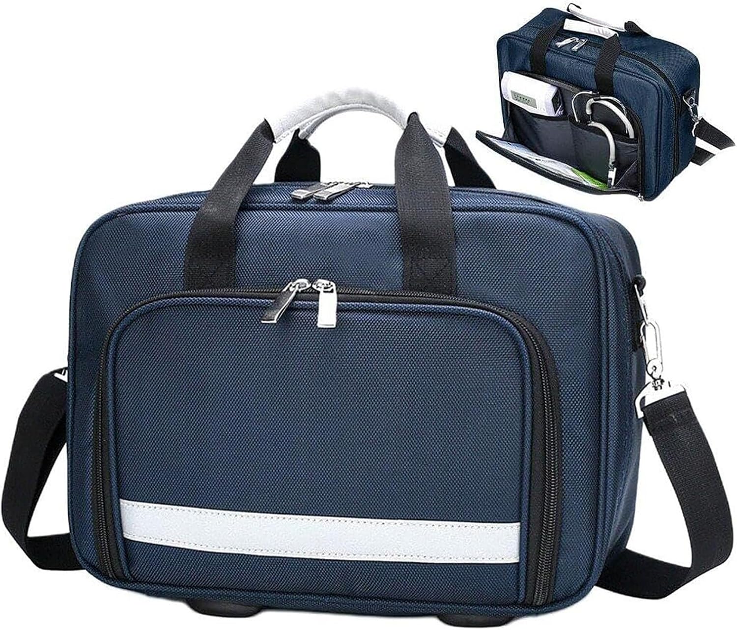 First Aid Bag Empty, Camping First Aid Kit Empty Bag Waterproof Medical Bag Medical Storage Bag with Shoulder Strap Multi-Function Travel Suit