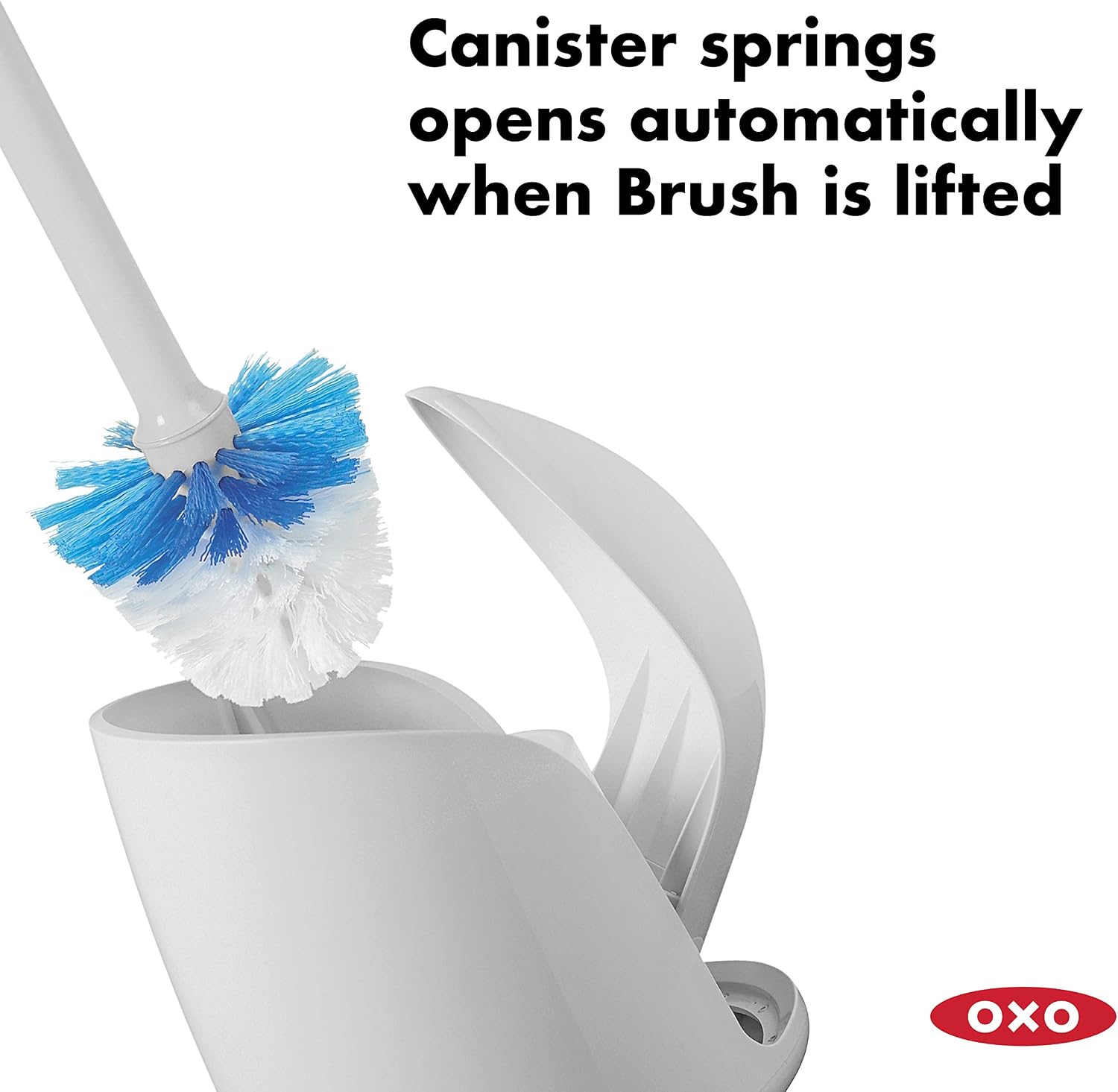 OXO Good Grips Compact Toilet Brush & Canister - Gray (Pack of 6)