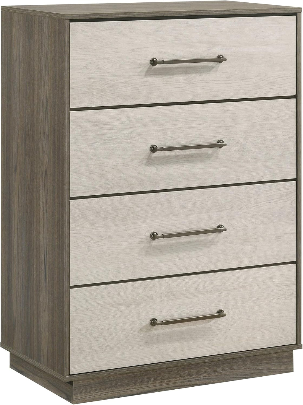Coaster Home Furnishings Fenwick Contemporary 5-Piece Bedroom Set Eastern King Size Bookcase Bed Frame 48-inch Headboard Grey Oak/Almond 224981KE-S5