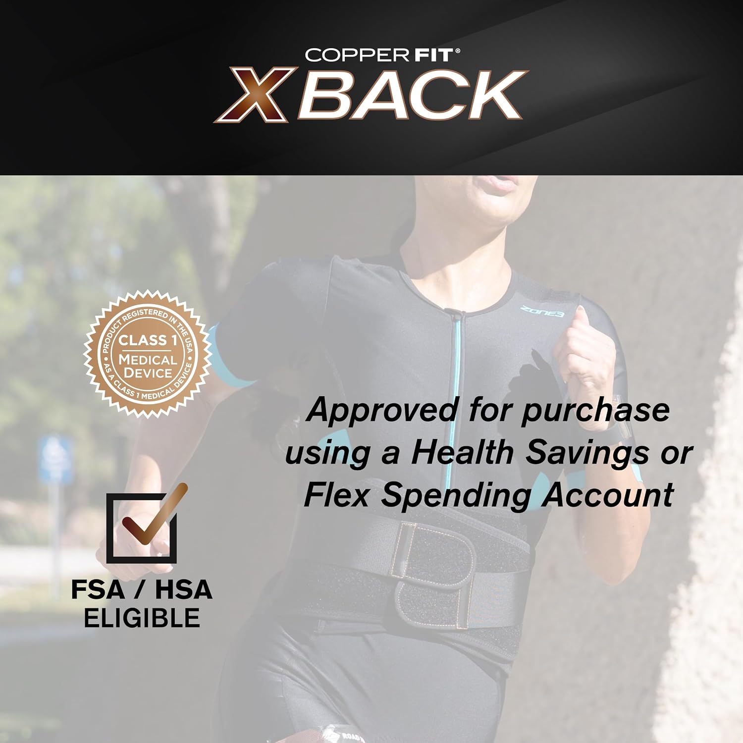 Copper Fit X-Back Brace for Lower Back Pain, Lumbar Support, Herniated Disc, Sciatica, Arthritis – Adjustable, Breathable Design - for Men and Women (Large/XLarge) (Pack of 2)