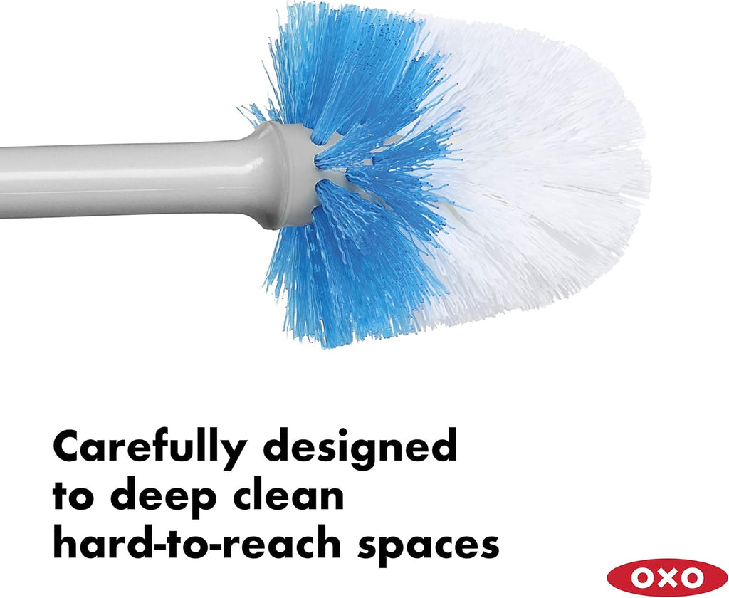 OXO Good Grips Compact Toilet Brush & Canister - Gray (Pack of 6)