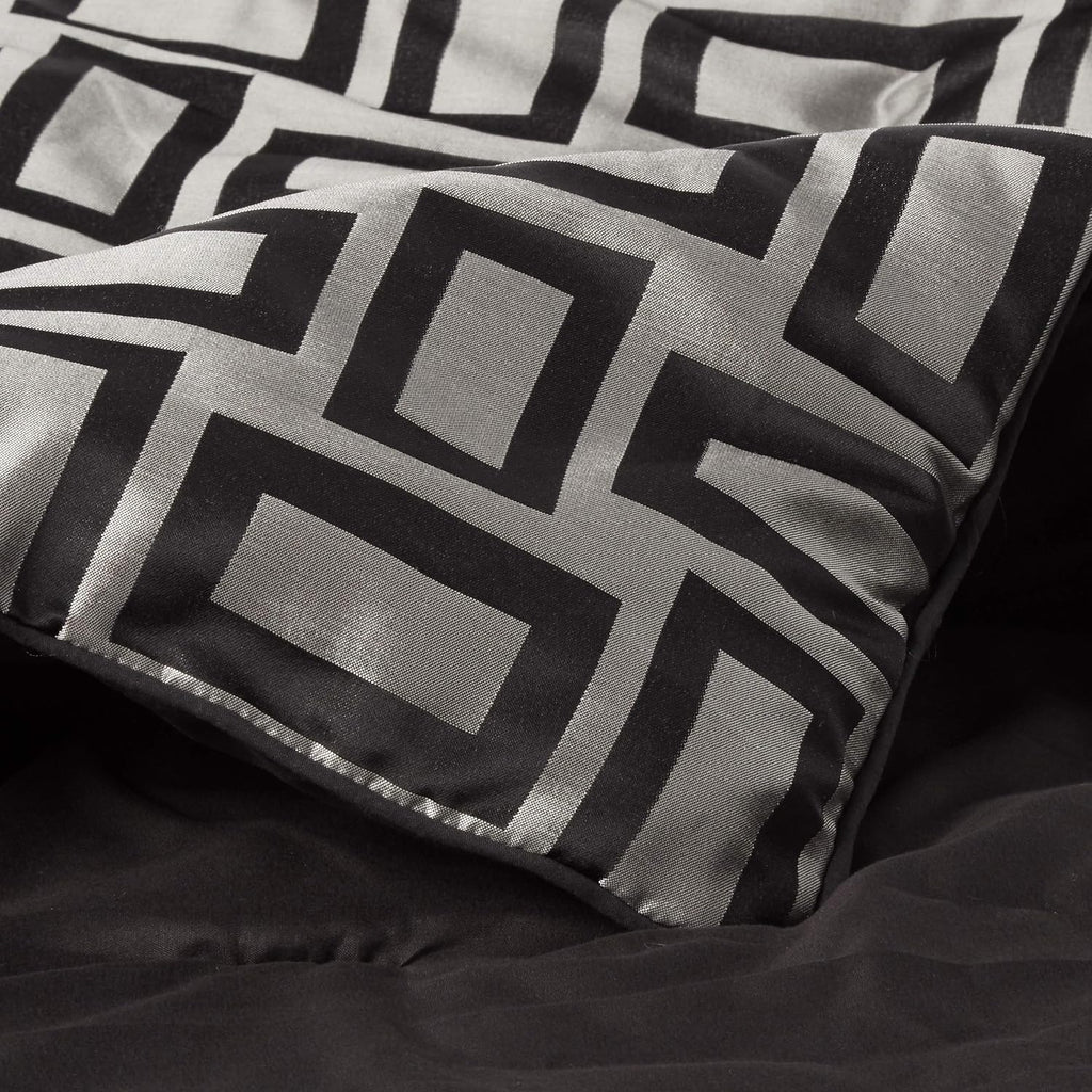 Riverbrook Home Elegant Collection Comforter Set, King, Kacy - Graphite/Black, 5-Piece Set