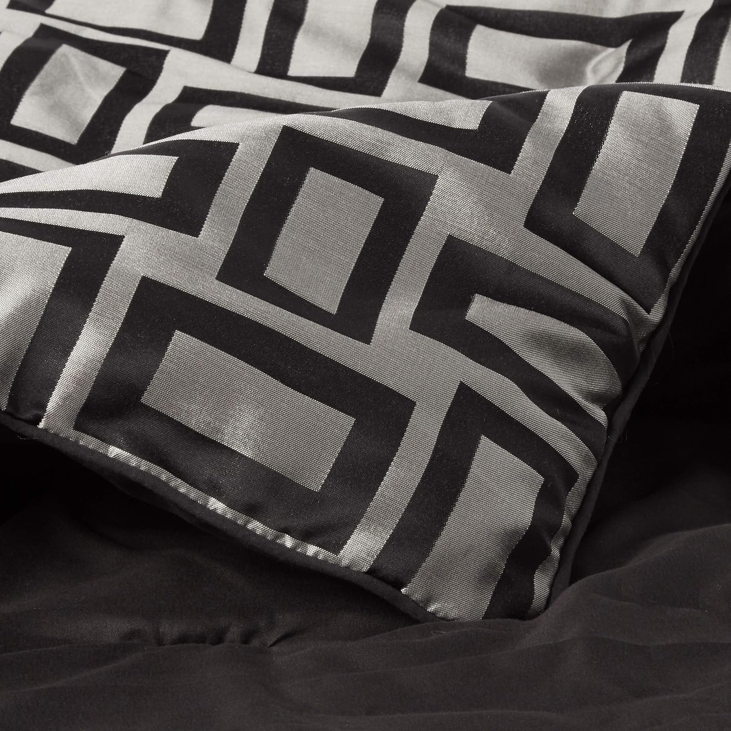 Riverbrook Home Elegant Collection Comforter Set, King, Kacy - Graphite/Black, 5-Piece Set