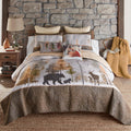 Donna Sharp Dawn Mist Polyester Bedding Set - 3-Piece King Size Quilt Set - Includes 1 Quilt and 2 King Pillow Shams - Machine Washable - Traditional Design
