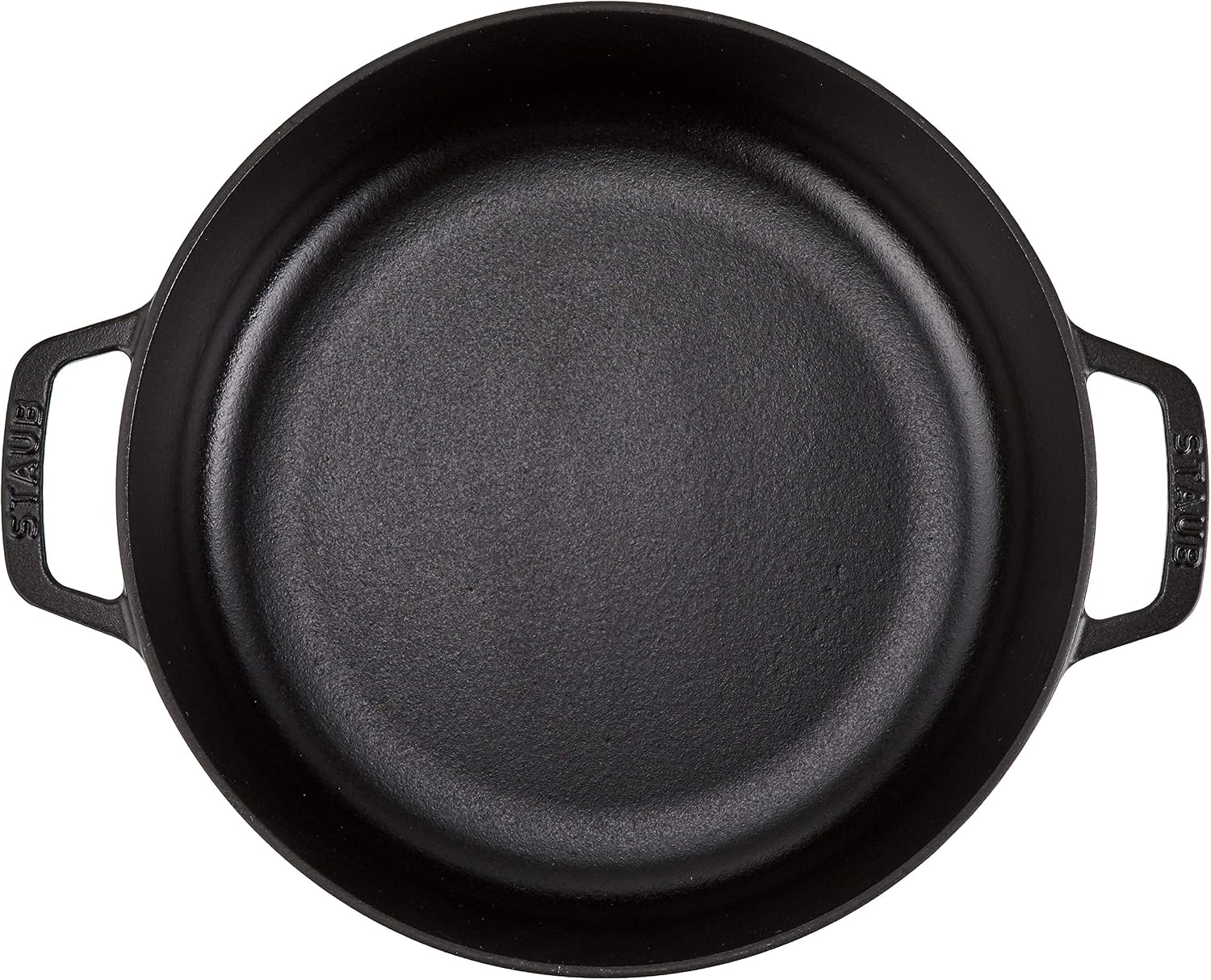 Staub Braiser 40506-542 Saute Pan, Black, 10.2 inches (26 cm), Large, Both Handed, Cast Enameled Pot, Sukiyaki, Induction Compatible