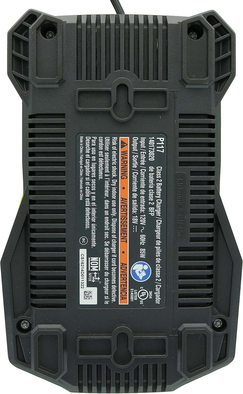 Ryobi 3 Piece 18V One+ Airstrike Brad Nailer Kit (Includes: 1 x P320 Brad Nailer, 1 x P102 2AH 18V Battery, 1 x P117 IntelliPort Dual Chemistry Battery Charger)