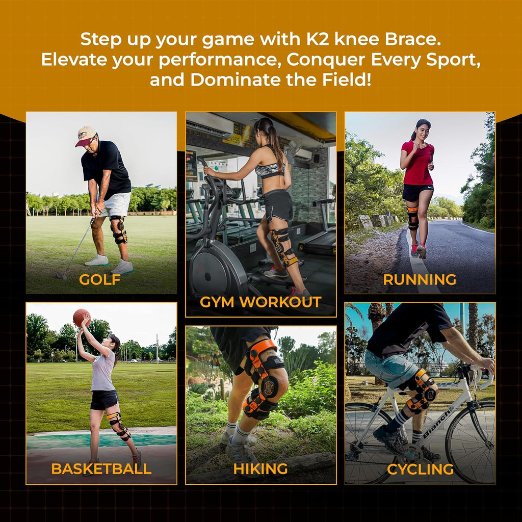 Z ONE Z1 K2 Comfortline Hinged Knee Brace for Men & Women – Knee Support for ACL, MCL, LCL, PCL, Ligament and Sports Injuries, Arthritis Pain, Meniscus Tear and Mild Osteoarthritis (S23)