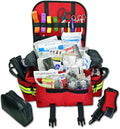 Lightning X Small First Responder EMT EMS Trauma Bag Stocked First Aid Fill Kit B (Red)