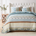 Greenland Home Thalia Quilted Bedding Set, 3-Piece Full/Queen, Blue, One Set