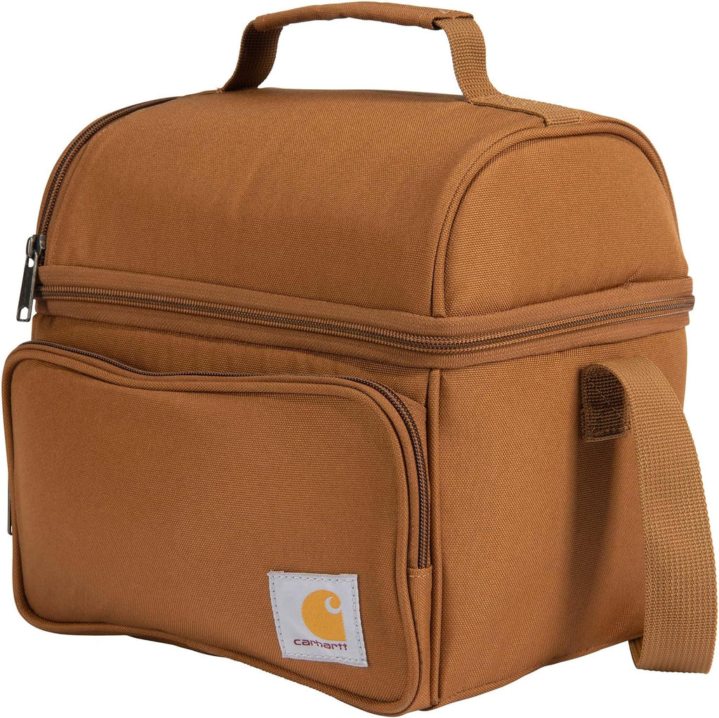Carhartt Camping Cooler, Worksite Lunchbox, Soft Shell Lunch Bag for Construction Sites, Work and Everyday Use, Brown (Pack of 8)