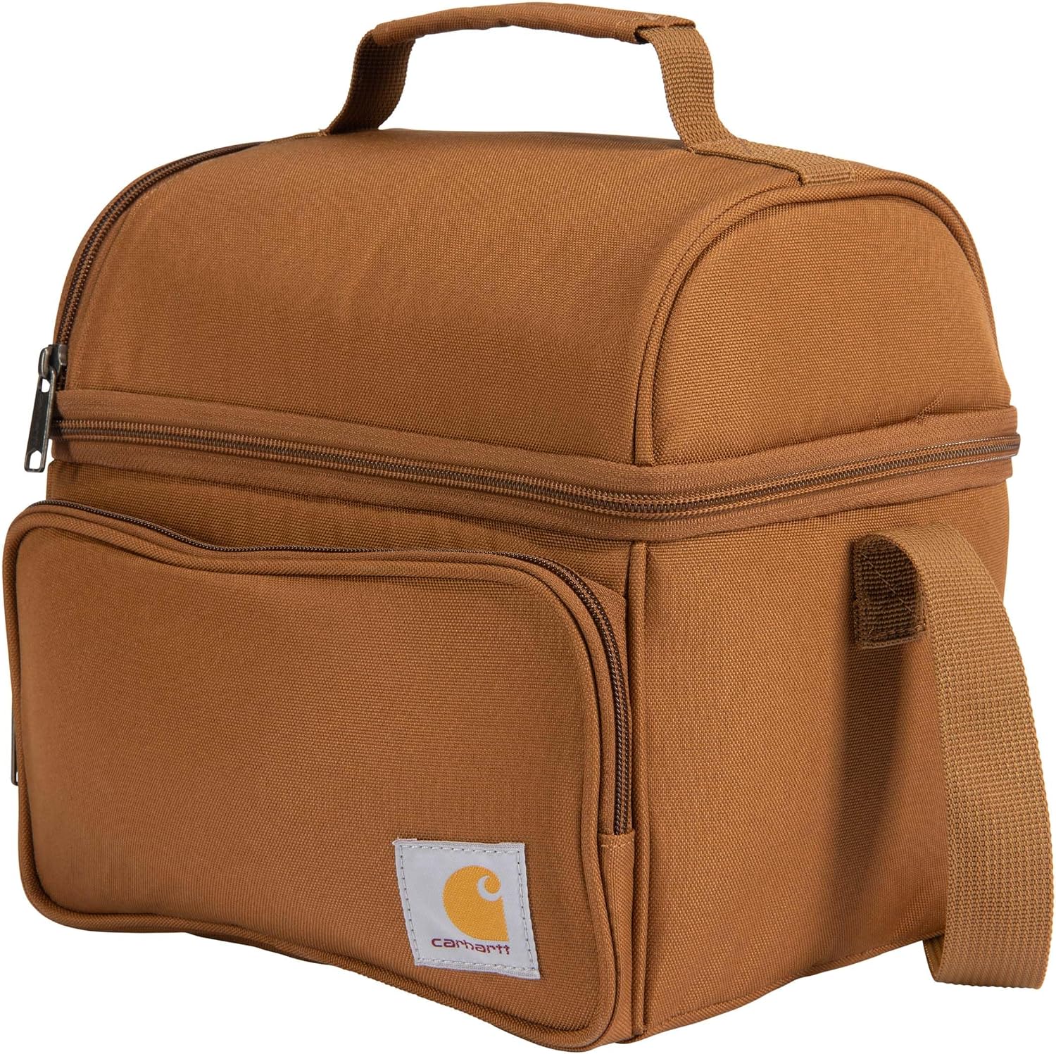 Carhartt Camping Cooler, Worksite Lunchbox, Soft Shell Lunch Bag for Construction Sites, Work and Everyday Use, Brown (Pack of 8)