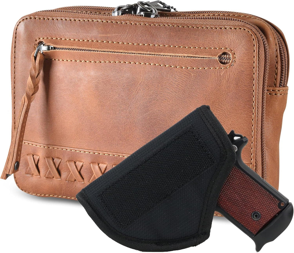 Leather Concealed Carry Kailey Purse Pack by Lady Conceal