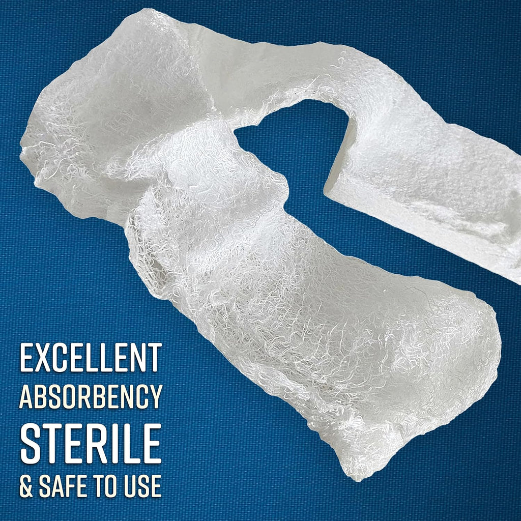 ASA TECHMED Sterile Compressed Gauze for Emergency Wound Dressing, First Aid and Trauma Kit, 200 Case Pack