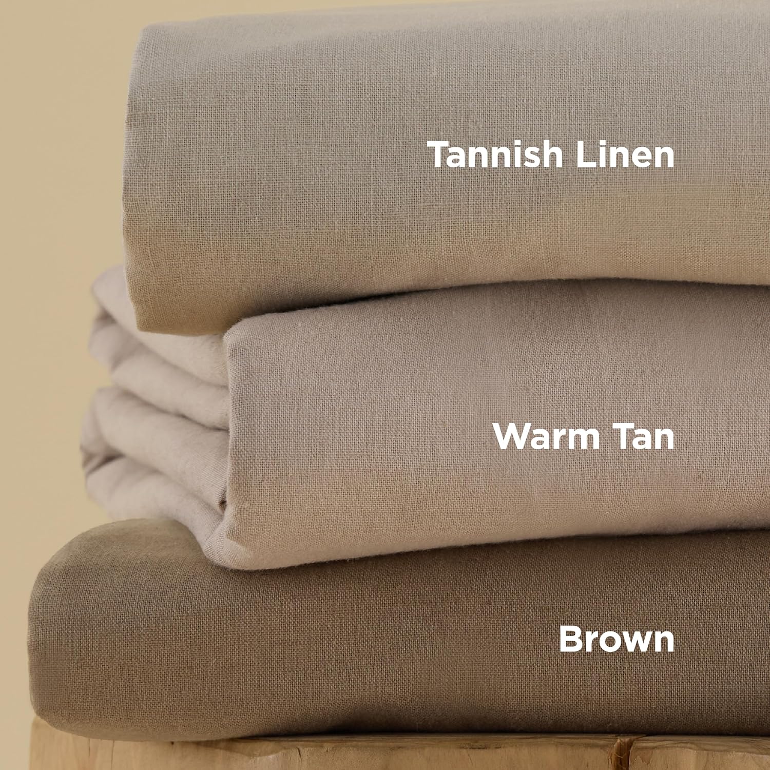 Bedsure Linen Duvet Cover California King - Linen Cotton Blend Duvet Cover, PureWoven Cooling & Breathable Bedding Set for Hot Sleepers, Moisture Wicking & Durable Cover Set 3 Piece (Linen Color)