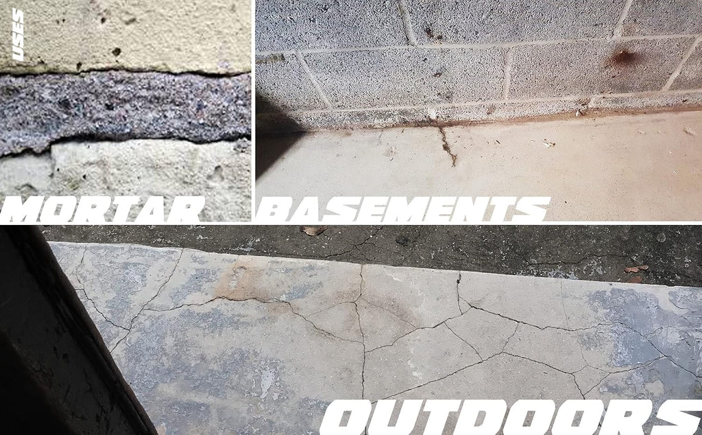 CrackWeld PRO Concrete Crack Repair Kit – Floor & Slab Repair for Basement, Garage & Driveway, Fast-Curing, No Grinding, Complete Kit