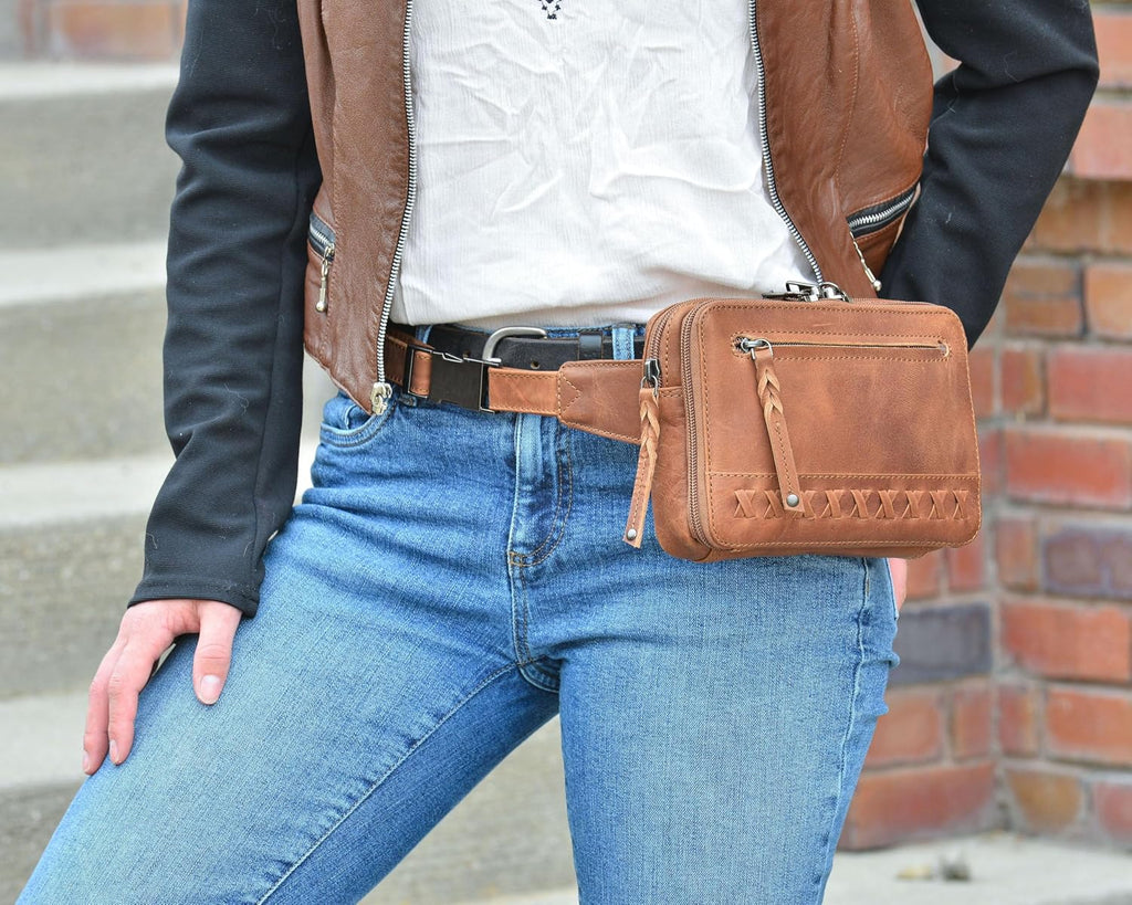 Leather Concealed Carry Kailey Purse Pack by Lady Conceal
