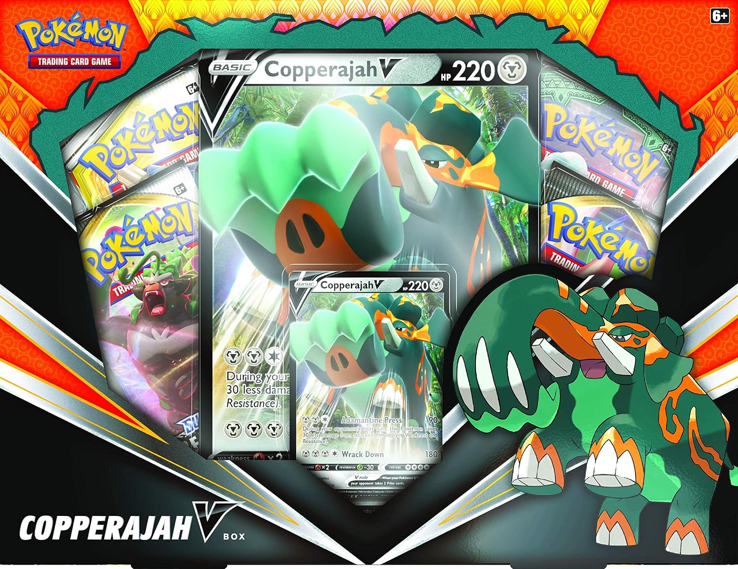 Pokemon TCG: Copperajah V Box, Multicolor
