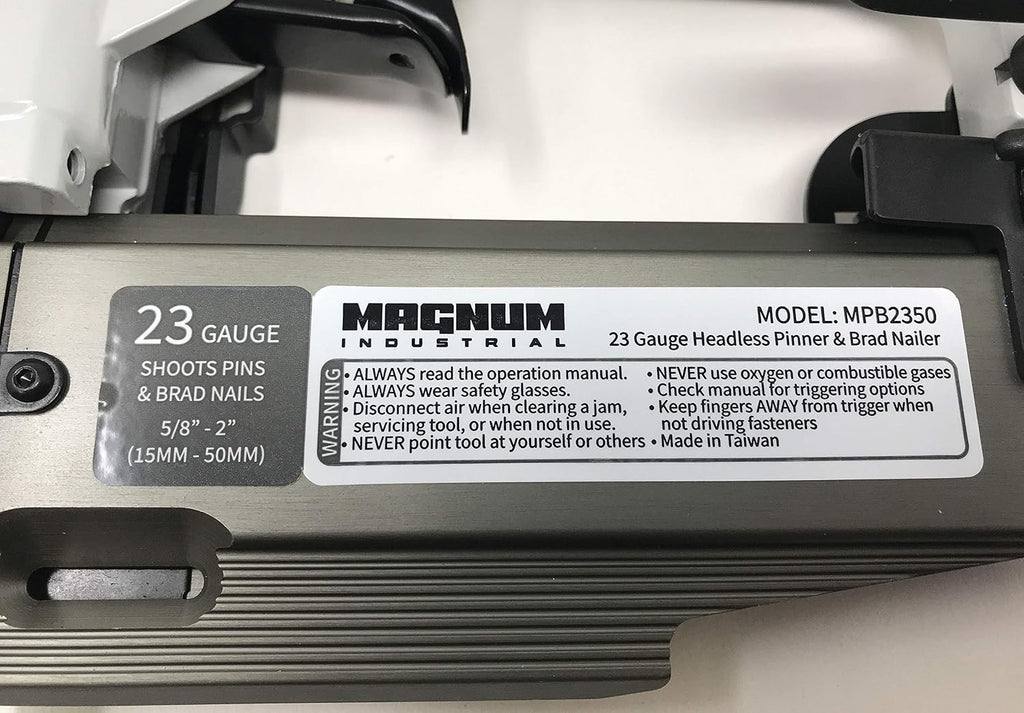 Magnum Industrial MPB2350 5/8' - 2' 23 Gauge Air Pinner/Pin Nailer/Brad Nailer Product Name