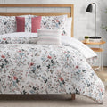 Lucky Brand Wildflower Beige Comforter Set with Pillows - Full/Queen Size - 5 Piece Luxurious Bedding Ensemble