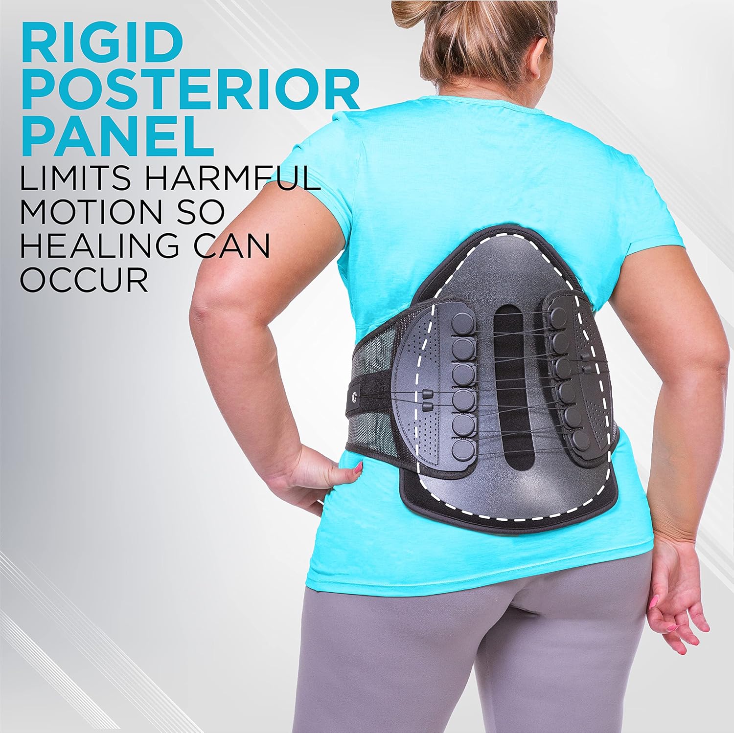 BraceAbility Plus Size Lumbar Decompression Support Belt - XXL Discectomy, Laminectomy, Disc Injury, Spasms, Pre and Post Surgery Protection Rigid Adjustable Spinal Brace for Overweight Adults (2XL)