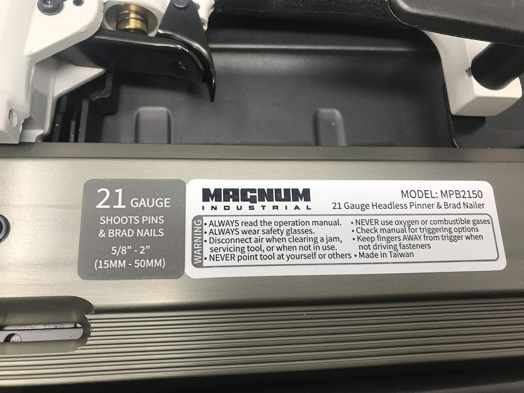 Magnum Industrial MPB2150 5/8' - 2' 21 Gauge Pinner/Pin Nailer/Brad Nailer