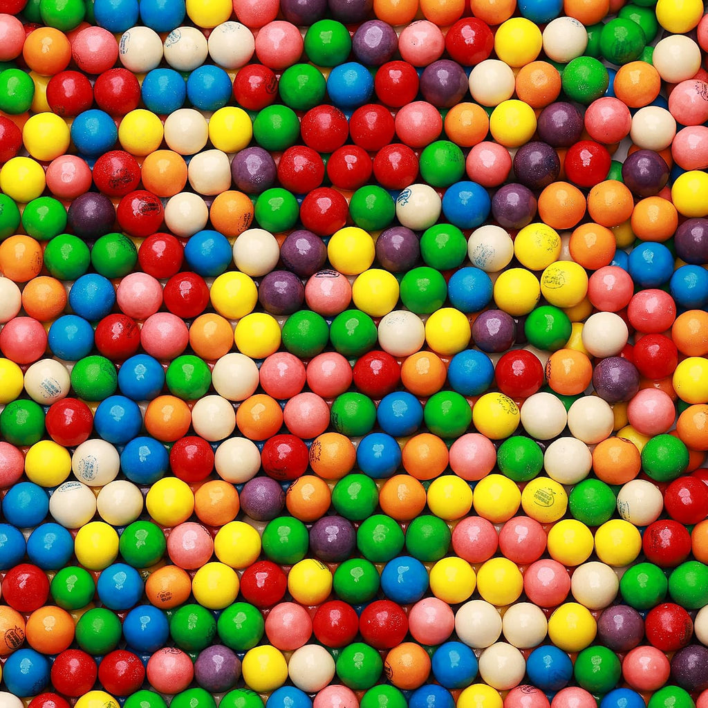 Gumballs for Gumball Machine - Assorted Fruit Flavored Gum Balls - 0.6' Mini Bubble Gums - 19LB Bulk Refill for Vending Machines - Chewing Gum for Kids