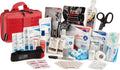 Scherber Vehicle IFAK Emergency Trauma Kit | 95+ Medical Supplies & Equipment, NAR Tourniquet & CPR Mask | Fully Stocked Rip Away Molle Pouch for Car, Home & Professional First Aid | Ultimate, Red