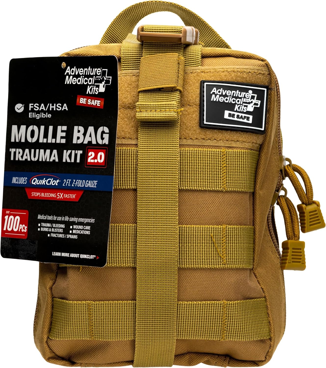 Adventure Medical Molle Bag Trauma Kit 2.0 (Khaki Bag)