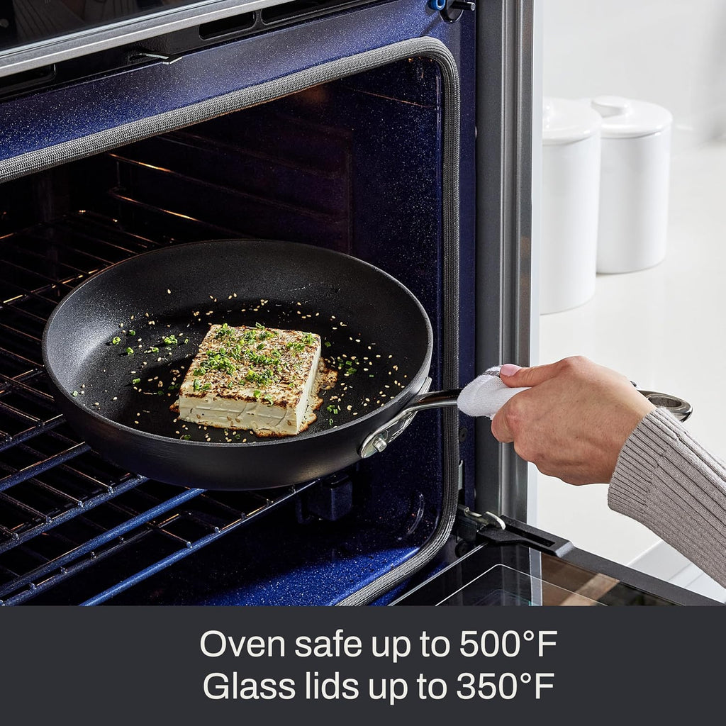 All-Clad HA1 Hard Anodized Nonstick Griddle Pan For Stovetop 13 x 20 Inch, Double Burner, Professional Cookware, Dishwasher-Friendly, Oven-Safe Up to 500°F, Black