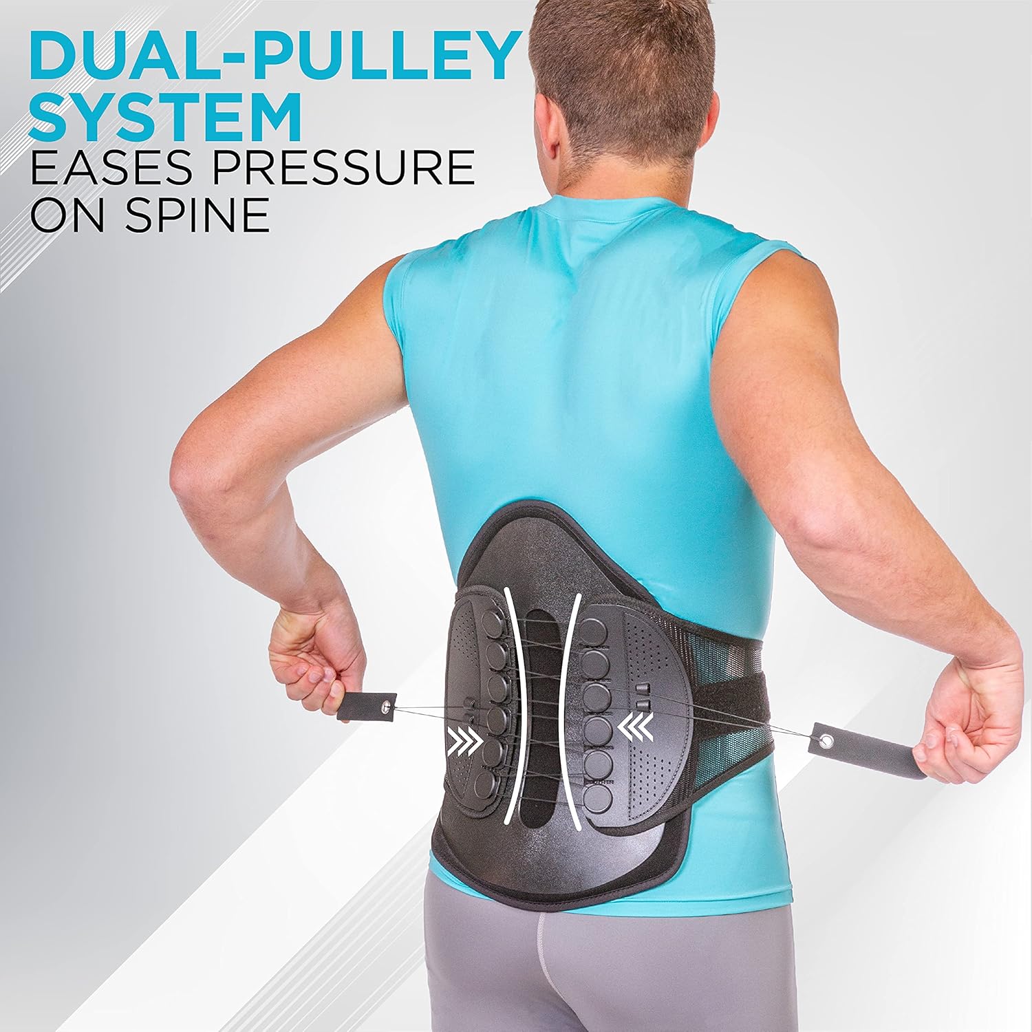 BraceAbility Plus Size Lumbar Decompression Support Belt - XXL Discectomy, Laminectomy, Disc Injury, Spasms, Pre and Post Surgery Protection Rigid Adjustable Spinal Brace for Overweight Adults (2XL)