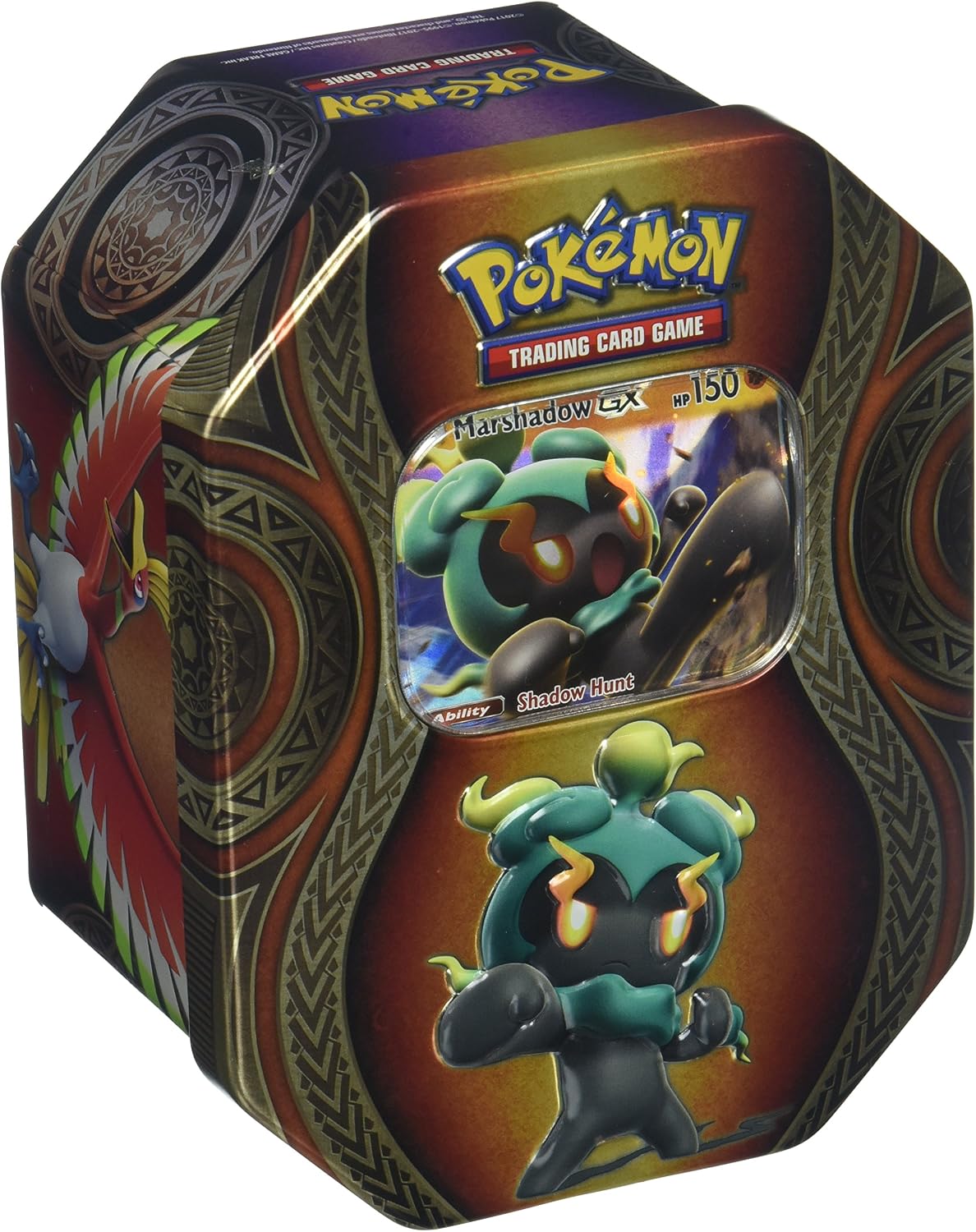 Pokemon TCG: Mysterious Powers Marshadow-GX Tin Collectible Trading Card Set 4 Booster Packs, 1 Ultra Rare Foil Promo Card, Online Code Card