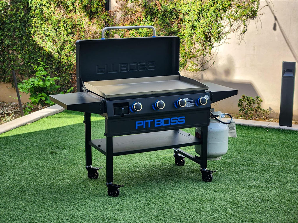 Pit Boss 10963 4-Burner Gas Griddle, Black