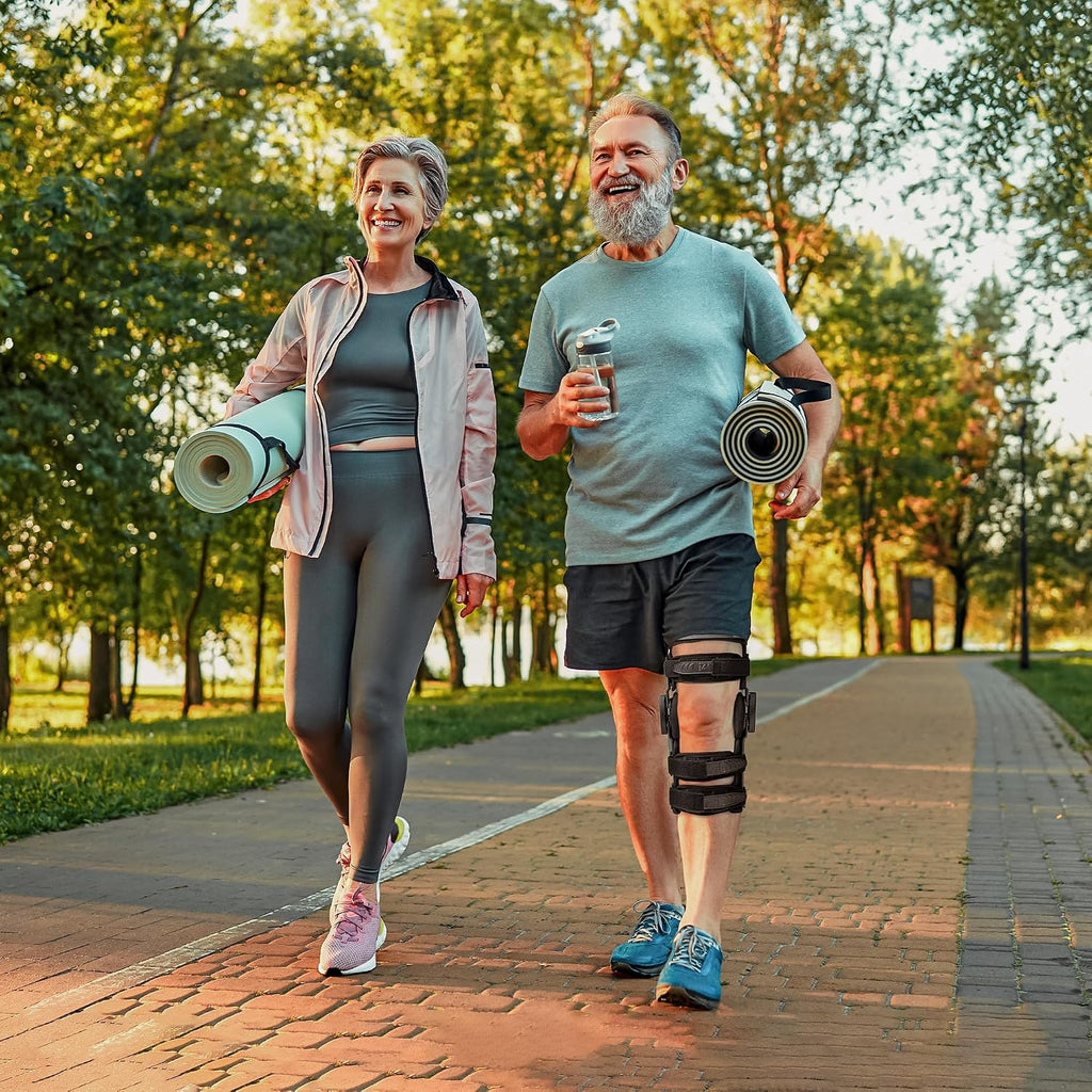 Z1 K4 OsteoAlign Hinged Knee Brace - Knee Support for ACL, MCL, Ligament Sports Injuries, Arthritis (OA), Meniscus Tear, Relief from Knee Joint Pain with Side Stabilizers for Men & Women Size (XL)